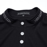 Punk military style T-shirt