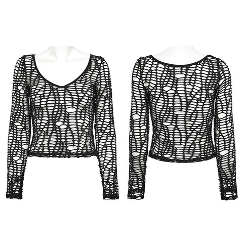 Sexy Punk Mesh T-shirt