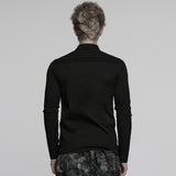 Punk Dark Denim Fitted T-shirt