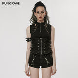Punk handsome tight vest