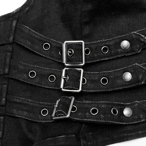 Punk handsome tight vest