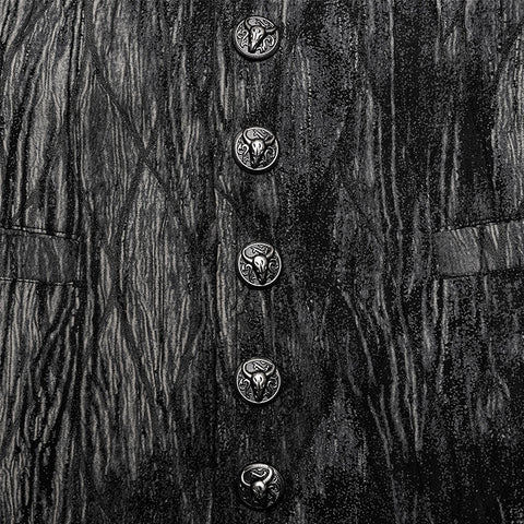 Goth Dark Distressed Waistcoat