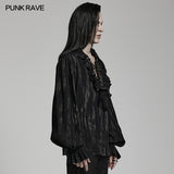 Goth tie-dyed jacquard shirt