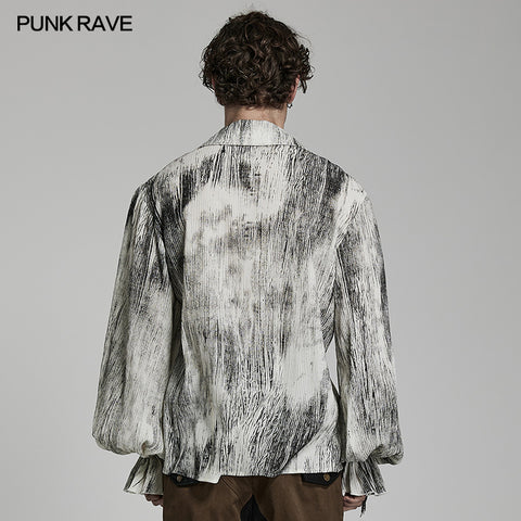 Goth tie-dyed jacquard shirt