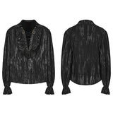 Goth tie-dyed jacquard shirt