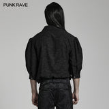 Goth jacquard half sleeve shirt