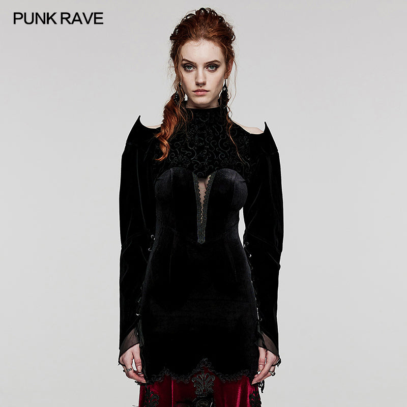 Gothic velvet blossom Bolero– Punkravestore