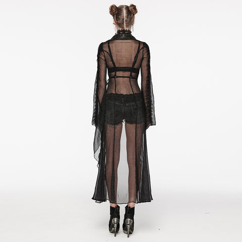 Goth Perspective Long Cardigan