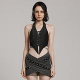 PUNK halter crop top