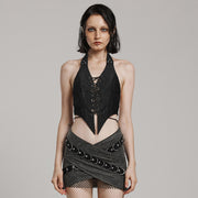 PUNK halter crop top