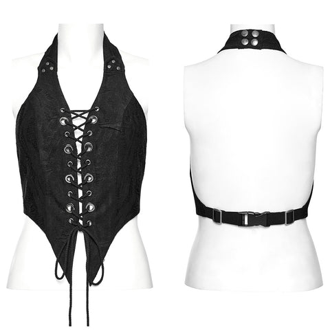 PUNK halter crop top