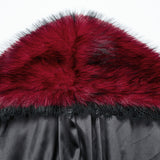 Goth Asymmetric Plush Cloak