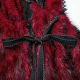 Goth Asymmetric Plush Cloak