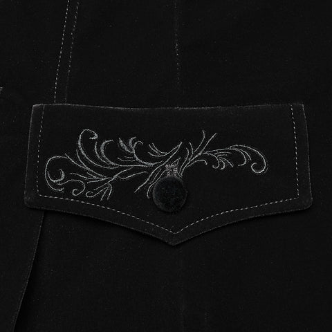 Goth Exquisite Embroidered Coat