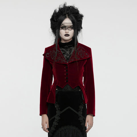 Goth Exquisite Embroidered Coat