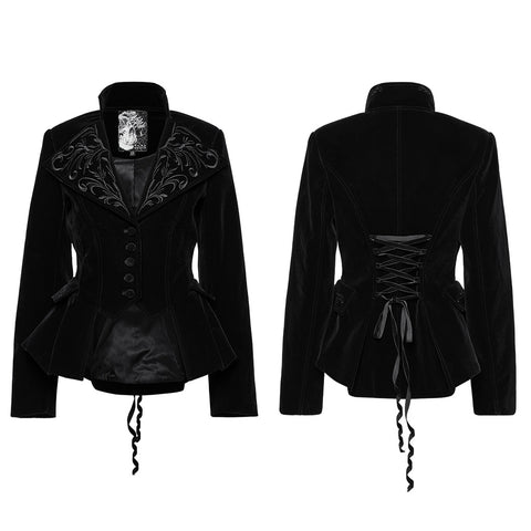 Goth Exquisite Embroidered Coat
