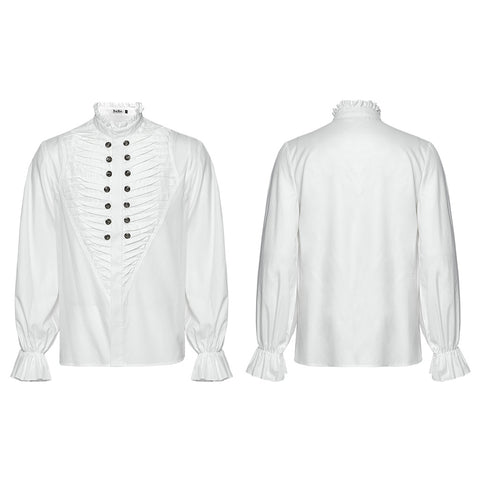 Goth Exquisite 3D Pleated Shirt