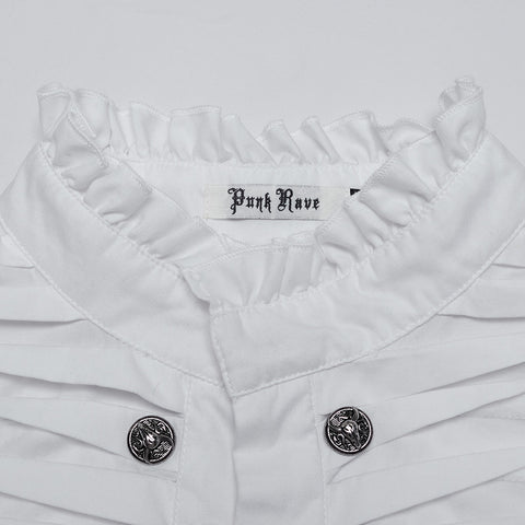 Goth Exquisite 3D Pleated Shirt