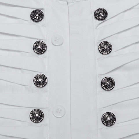 Goth Exquisite 3D Pleated Shirt