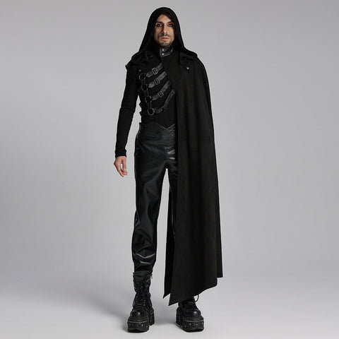 Punk asymmetric detachable cloak