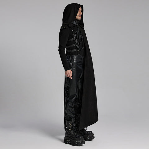 Punk asymmetric detachable cloak