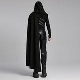 Punk asymmetric detachable cloak