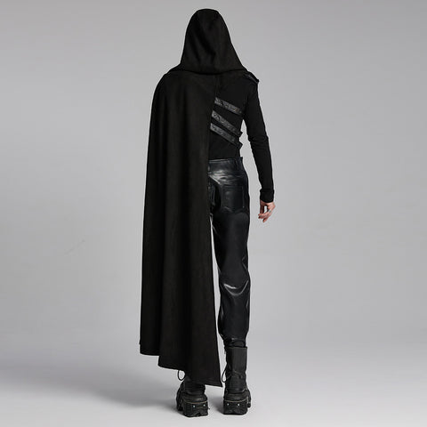 Punk asymmetric detachable cloak