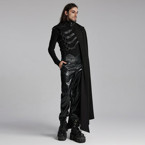 Punk asymmetric detachable cloak