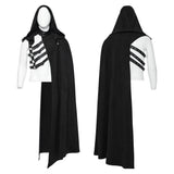 Punk asymmetric detachable cloak