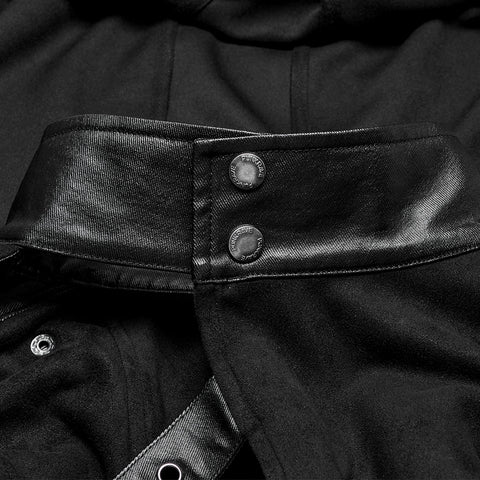 Punk asymmetric detachable cloak