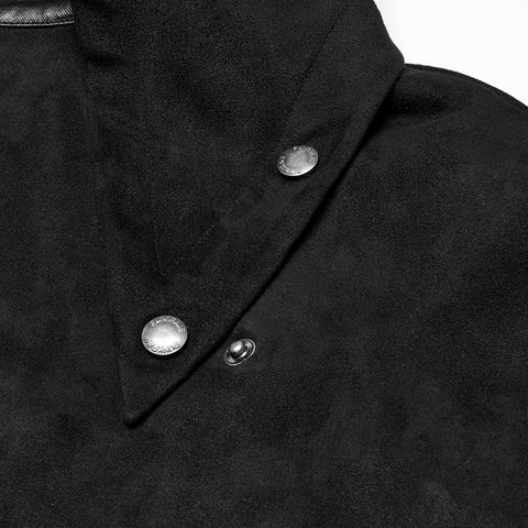 Punk asymmetric detachable cloak