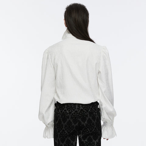 Goth stand collar palace gorgeous shirt