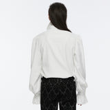 Goth stand collar palace gorgeous shirt