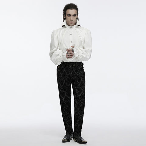 Goth stand collar palace gorgeous shirt