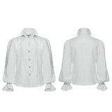 Goth stand collar palace gorgeous shirt