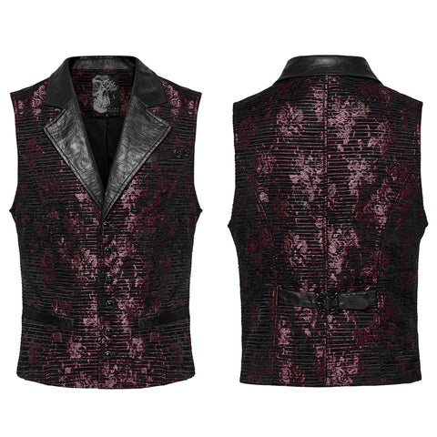 Goth exquisite jacquard vest
