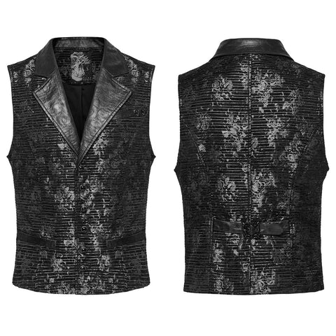 Goth exquisite jacquard vest