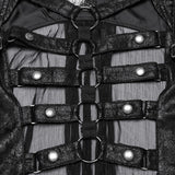 Punk personalized hollow skeleton vest