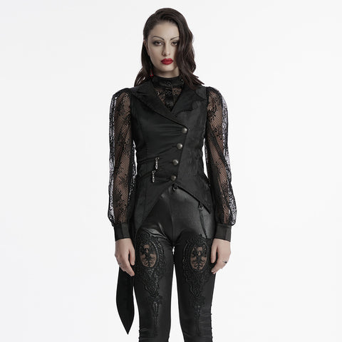 Dark Night Goth Asymmetric vest