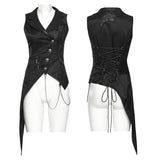 Dark Night Goth Asymmetric vest