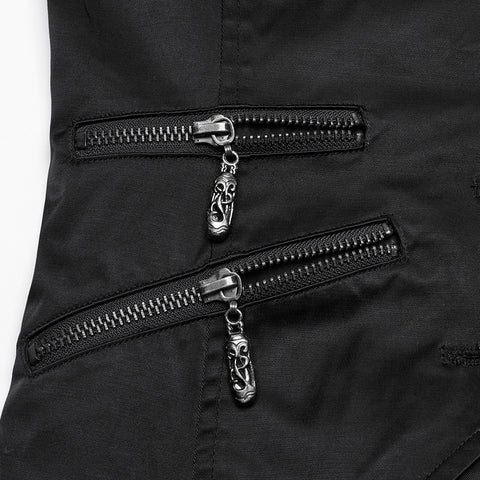 Dark Night Goth Asymmetric vest