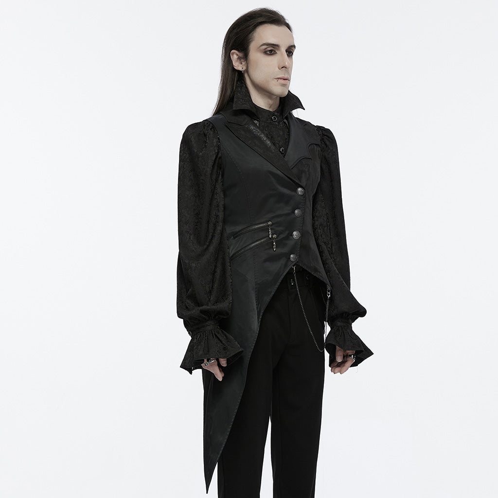 Dark Night Goth Asymmetric vest– Punkravestore