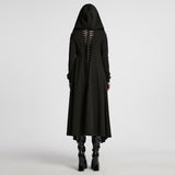 Punk hooded cut washed jacket