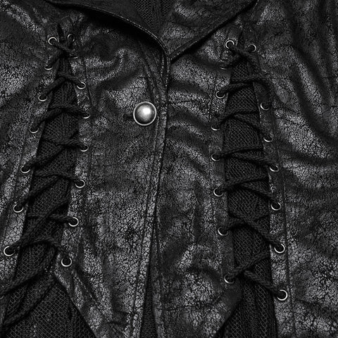 Goth Dark Alien Asymmetric Vest