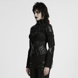 Punk ultra short motorcycle jacket