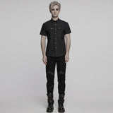 Punk neat short sleeved shirt
