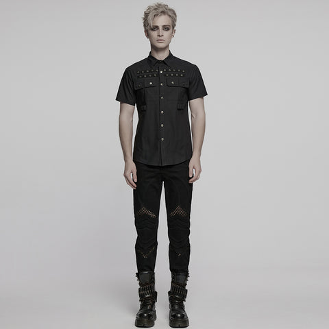 Punk neat short sleeved shirt