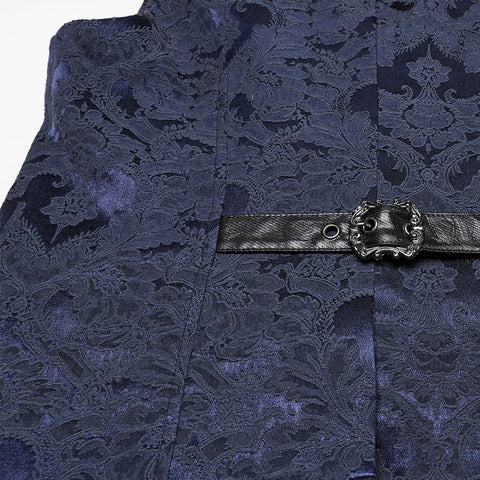 Gothic jacquard lapel vest