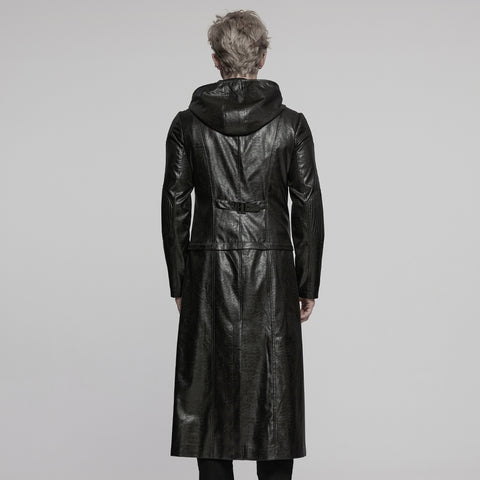 Detachable punk leather  jacket