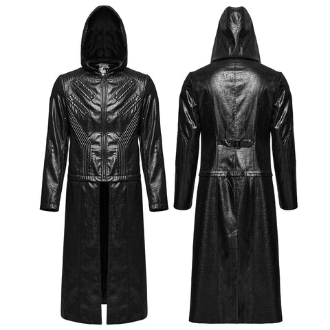 Detachable punk leather  jacket